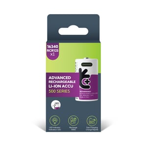 2 Акумулаторни батерии C Li-Ion Uniross 1.5V 3000 mAh + USB Type C