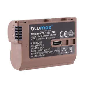 Батерия за фотоапарат Nikon EN-EL15C - 2400mAh + USB Type C