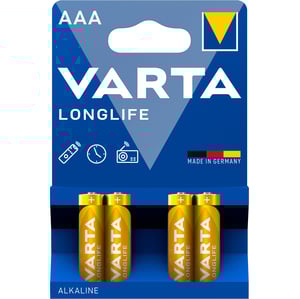 Алкални батерии ААА Varta Longlife AAA - 4 броя