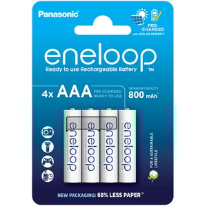 4 Акумулаторни батерии Panasonic Eneloop AAA 800 mAh - 1.2V