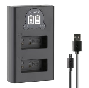 Зарядно за 2 батерии Canon LP-E17 с LCD дисплей - 8.4V