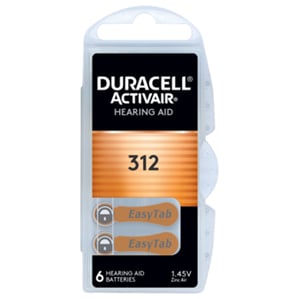 Батерии за слухов апарат 312 Active Air Duracell