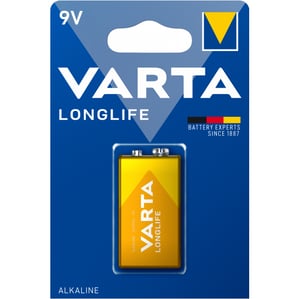 Алкална батерия 9V Varta Longlife 9V - E block