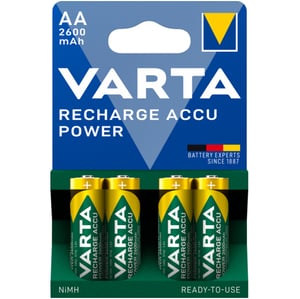 Акумулаторни батерии АА Varta Power AA - 2600 mAh - 4 броя  - 1.2V