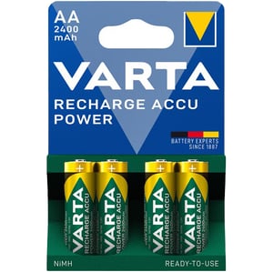 Акумулаторни батерии АА Varta Power AA - 2400 mAh - 4 броя - 1.2V