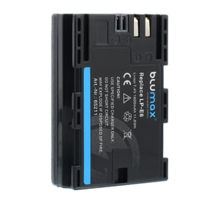 Батерия за фотоапарат Canon LP-E6 черна 1600 mAh
