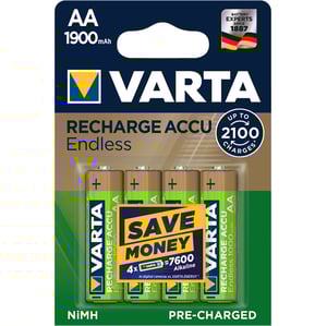 Акумулаторни батерии АА Varta Endless AA - 1900 mAh - 1.2V