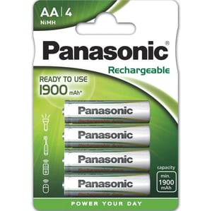 4 Акумулаторни батерии Panasonic AA 1900 mAh - 1.2V