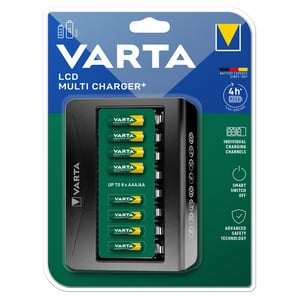 Мулти LCD зарядно за акумулаторни батерии VARTA за 8 батерии АА или ААА
