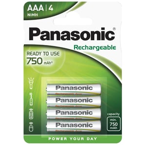 Акумулаторни батерии Panasonic AAA 750 mAh - 1.2V